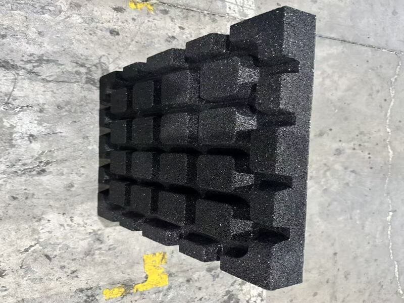 redaman struktur mikroskopis tikar karet